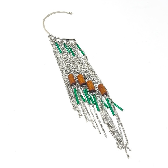 New Free People Chloe Ear Party Ear Chain Earring - Picture 5 of 5